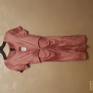 Rue21 pink tie dye front twist summer dress